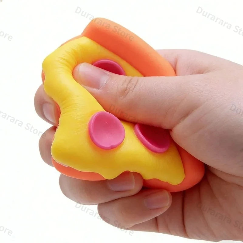 Squishy Pizza Satisfying Fun Sensory Colorful Entertainment Desk Toy