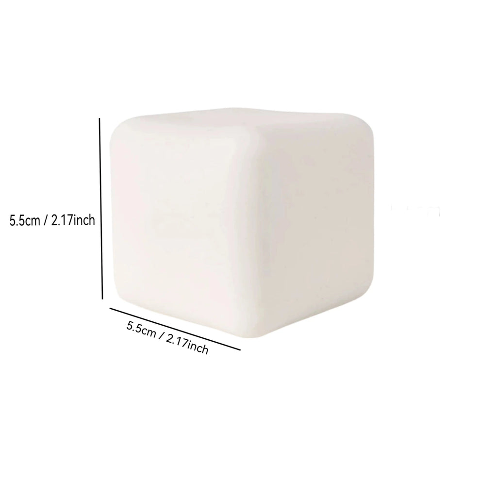 Squishy Milk White Tofu Squeeze Toy Cute White Square Sensory Stress Relief Fidget Toys Dough Ball Gifts for Adults Best Gift