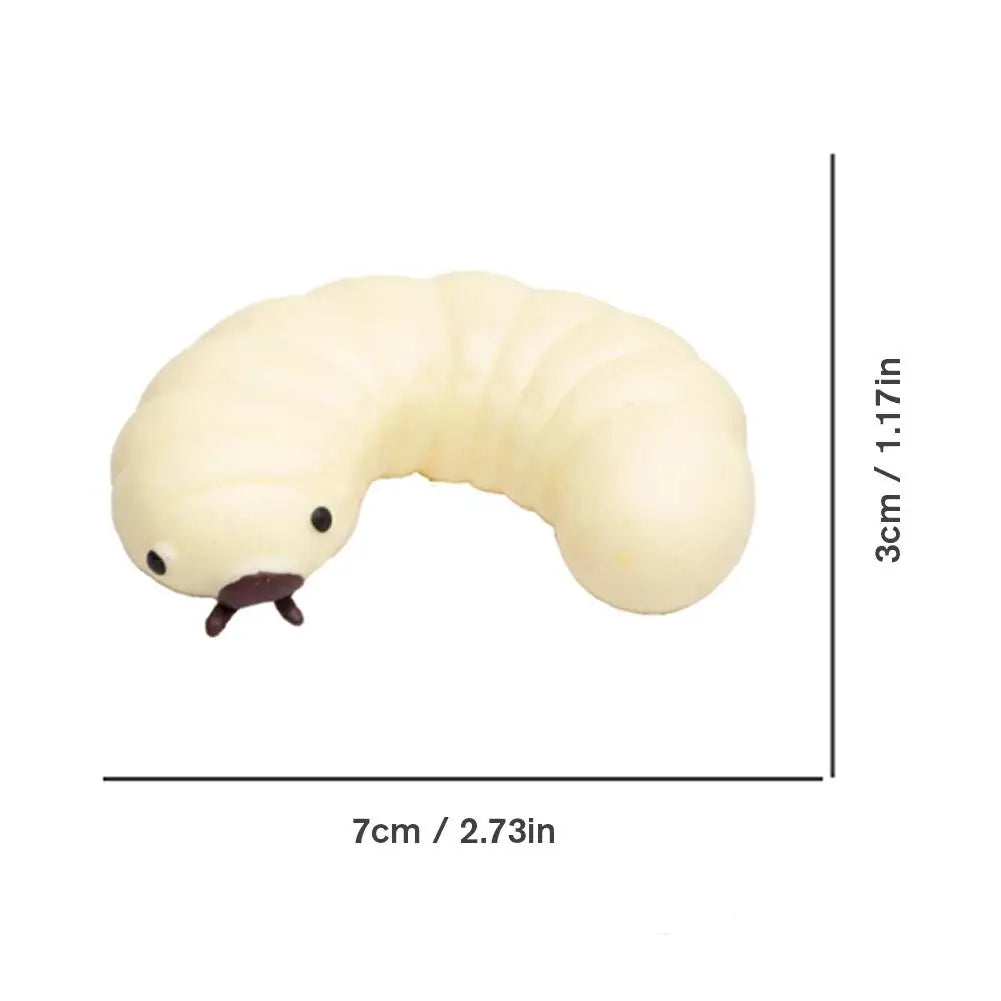 Squish Caterpillar Toy Soft Caterpillar Stretch Cute Sensory AntiStress Decompression Toys Soybean Bug Pinching Fun Toy